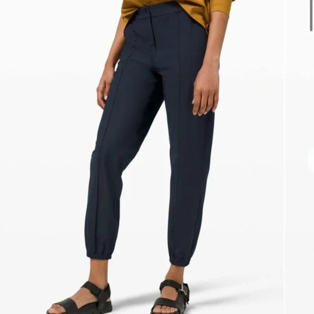 Lululemon Warpstream High- Rise 7/8 True Navy Jogger, Size 26 Trouser Inspired